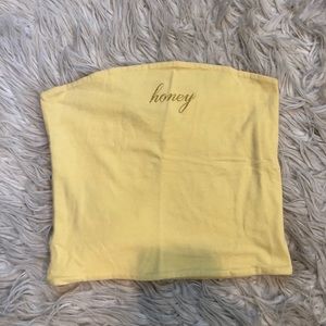 Yellow “Honey” Tube Top (Brandy Melville)
